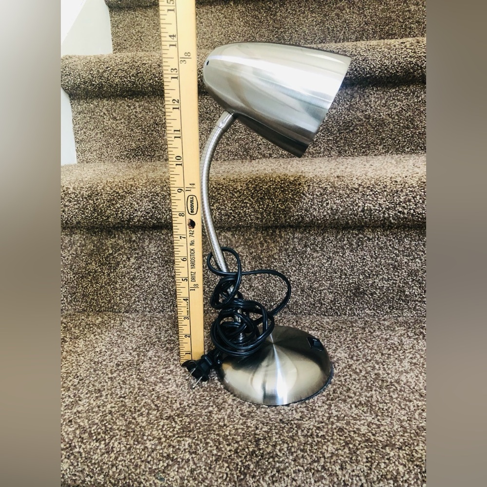 Sleek Silver Desk Lamp - Picture 4 of 6